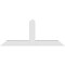 Ekena Millwork Portland Architectural Grade PVC Gable Bracket, 48"W x 20"H x 4"D x 4"F, 10/12 Pitch GBP048X20X0404POR00 - alternate 2